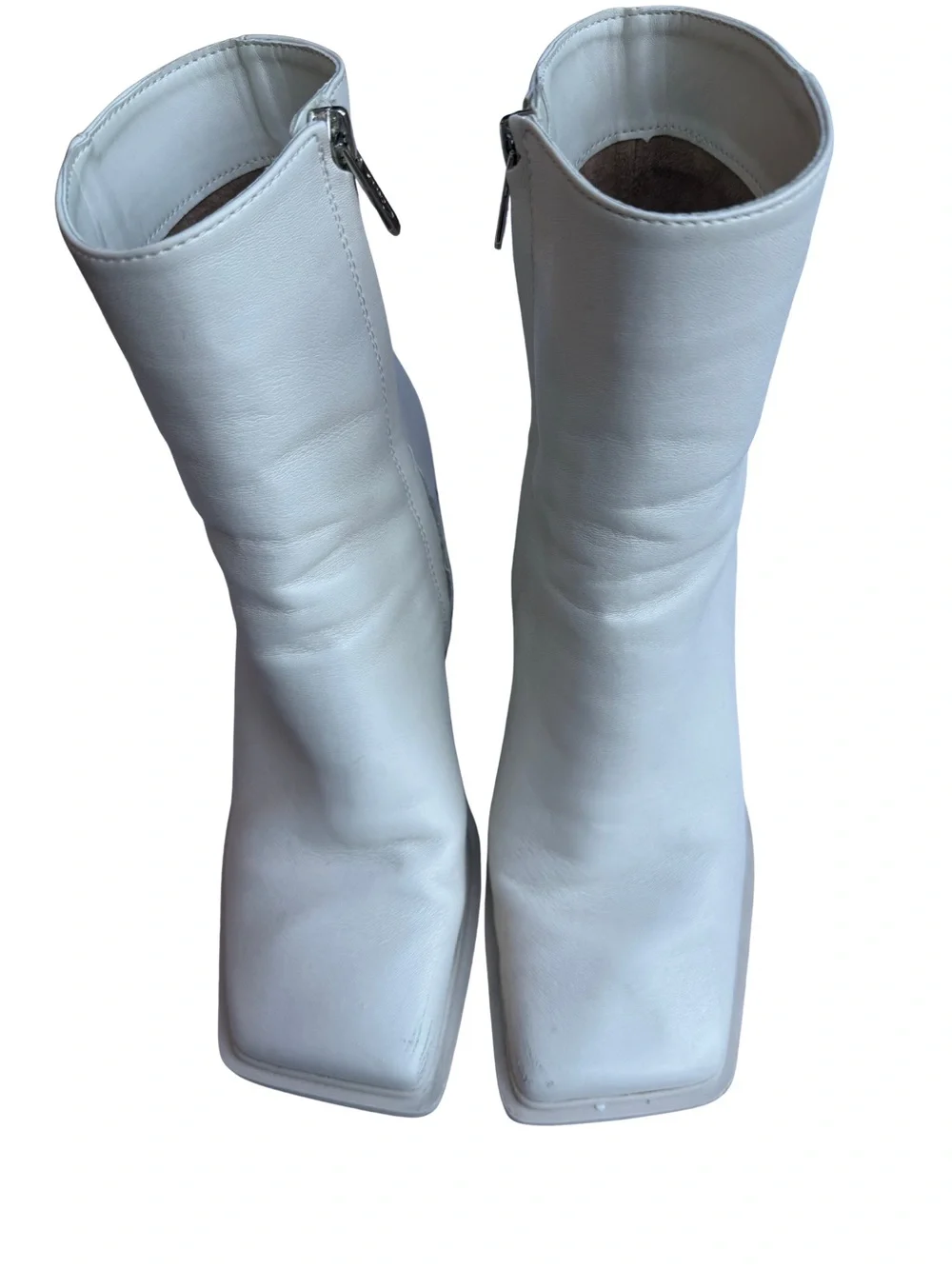 Circus NY by Sam Edelman Layla 2 Ivory Block Heel Ankle Boots Women’s Size 9